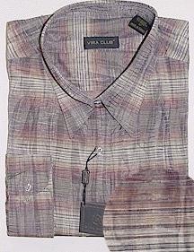 #319368. XL TALL. PLUM Retail $ 115.00 Long Sleeve Cotton by VIRA CLUB. HORIZONTAL WHEATSTALK