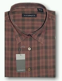 #321796. 2XL BIG. BROWN Retail $  59.00 Long Sleeve Cotton by STATEMENTS. COTTON FANCY