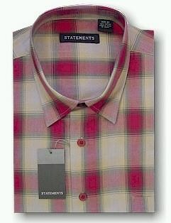 #321727. 2XL BIG. RED Retail $  59.00 Long Sleeve Cotton by STATEMENTS. COTTON FANCY Whs A:  2