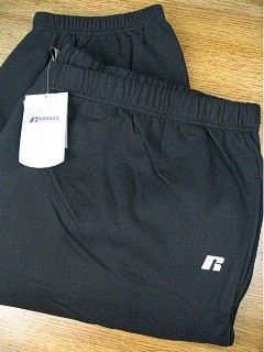 #177775. 2XL TALL. BLACK Retail $  36.00 Fleece Pants by RUSSELL. FLEECE PANT ELASTIC Whs A: 13