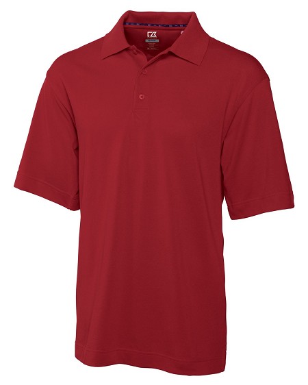 #295059. 2XL BIG. RED DRYTECH CHAMPION POLO Short Sleeve Luxury by CUTTER BUCK. Whs A:  2