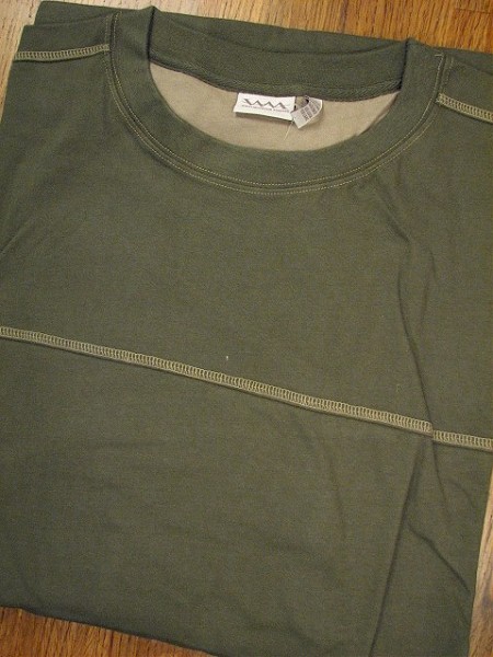 #348748. 2XL BIG. GREEN Retail $  34.00 Long Sleeve by WHITE MOUNTAIN. SUEDED PCD CREW Whs A:  6