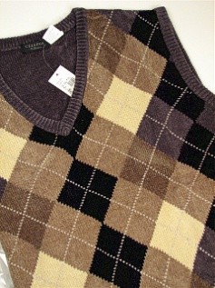 #351807. 2XL TALL. GREY Retail $  69.00 Sweaters by CELLINI. CHENILLE V-NECK VEST Whs A:  2
