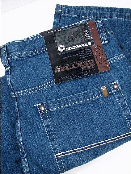 #351371. 50 . BLUE Retail $  62.00 Cotton Jean by SOUTHPOLE. SANDBLAST Whs A:  1   <br><b>This item requires hemming.