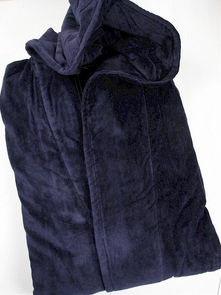 #329626. XL TALL. NAVY TERRY HOODED MAXI Robes by STATE-O-MAINE. Whs A:  8