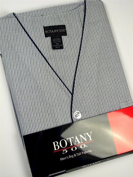 #341178. 5XL BIG. NAVY Retail $  33.00 Pajamas by BOTANY 500. SHORT SLV KNEE STRIPE Whs A:  3