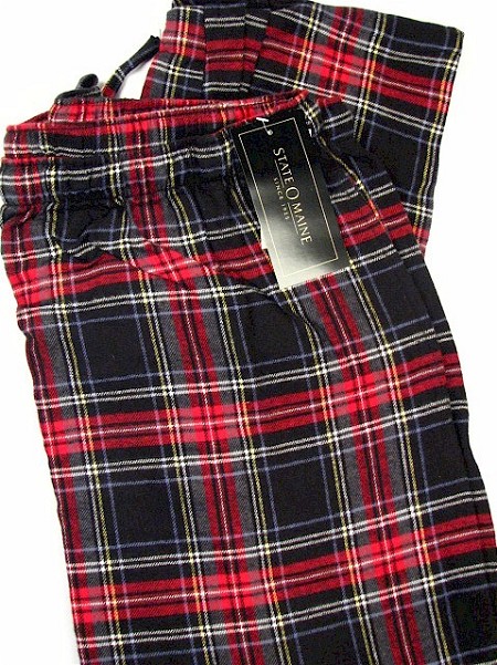 #323990. 3XL BIG. BLACK Retail $  29.00 Flannel Loungepants by STATE-O-MAINE. FLANNEL PANT Whs A:  7