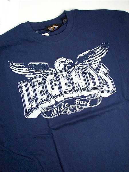 #246273. 2XL BIG. BLUE Retail $  35.00 Short Slv Graphic Tee by HEADLOCKS. LEGENDS Whs A:  1