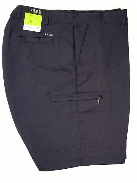 #299938. 48 . NAVY Retail $  65.00 Shorts by IZOD. M-FIBER GOLF SHORT Whs A:  1