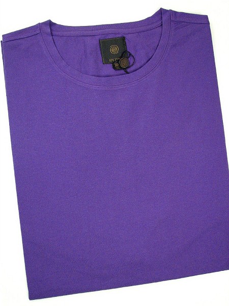 #021566. 4XL BIG. GRAPE Retail $  45.00 Short Slv No Pocket by FX DESIGN. COTTON/SPANDEX TEE Whs A:  2