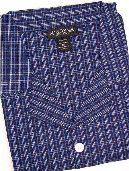 #105431. 2XL BIG. NAVY Retail $  45.00 Pajamas by STATE-O-MAINE. ALL COTTON PAJAMA Whs A:  4