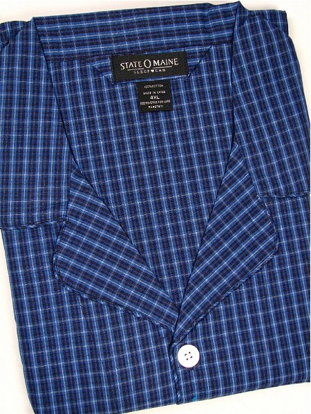 #079020. 2XL BIG. NAVY Retail $  45.00 Pajamas by STATE-O-MAINE. ALL COTTON PAJAMA Whs A:  4
