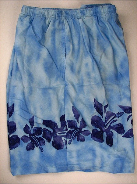 #300920. 6XL BIG. LT BLUE Retail $  58.00 Swim Wear by HIGHWAY ONE. MFIBER TROPICAL TRUNK Whs A:  2