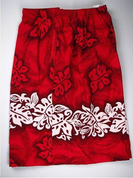 #103701. 6XL BIG. RED Retail $  58.00 Swim Wear by HIGHWAY ONE. MFIBER TROPICAL TRUNK Whs A:  2