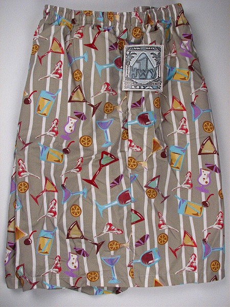 #005856. 7XL BIG. GREY Retail $  58.00 Swim Wear by HIGHWAY ONE. MFIBER TROPICAL TRUNK Whs A:  4