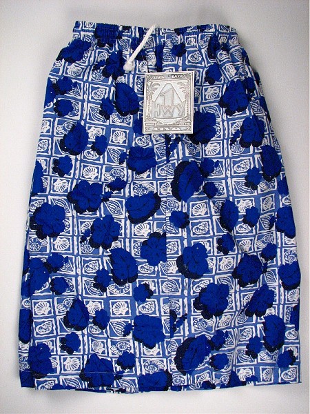 #353094. 9XL BIG. BLUE Retail $  58.00 Swim Wear by HIGHWAY ONE. MFIBER TROPICAL TRUNK FW:  1