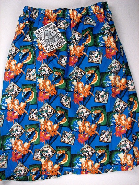 #123987. 8XL BIG. BLUE Retail $  58.00 Swim Wear by HIGHWAY ONE. MFIBER TROPICAL TRUNK Whs A:  2