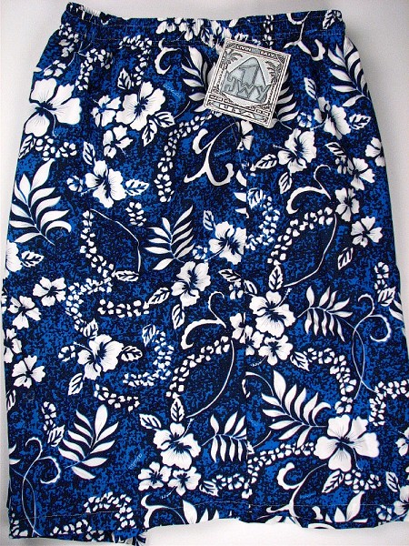 #081085. 9XL BIG. ROYAL Retail $  58.00 Swim Wear by HIGHWAY ONE. MFIBER TROPICAL TRUNK Whs A:  1