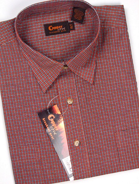 #240080. XL TALL. BROWN Retail $  39.99 Short Sleeve 2-pkt by COPPER COVE. 2-POCKET SHORT SLV Whs A:  1