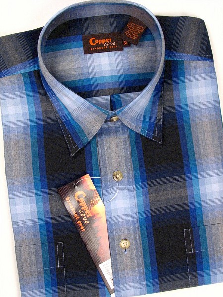 #350080. XL TALL. NAVY Retail $  39.99 Short Sleeve 2-pkt by COPPER COVE. 2-POCKET SHORT SLV Whs A:  1
