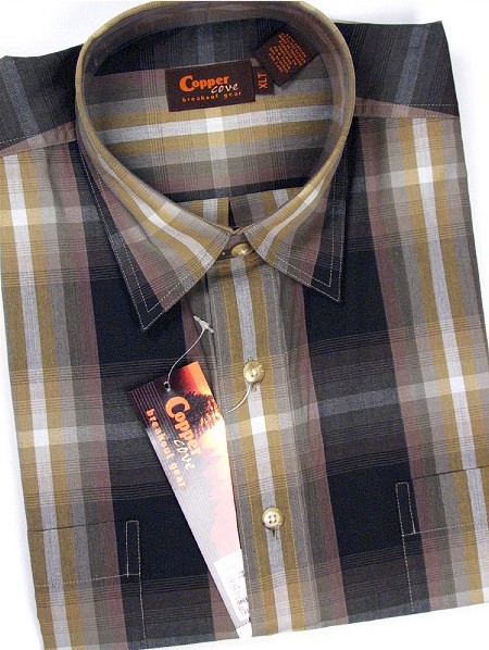 #350059. XL TALL. OLIVE Retail $  39.99 Short Sleeve 2-pkt by COPPER COVE. 2-POCKET SHORT SLV Whs A:  2