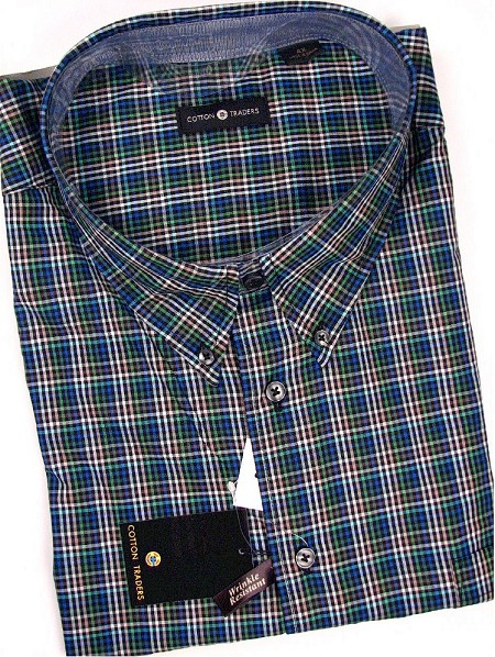 #092085. 4XL BIG. PINE Retail $  48.00 Long Sleeve Cotton by CTTON TRADERS. WOVEN LONG SLEEVE Whs A:  2