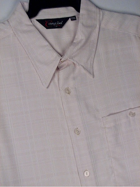 #308135. 2XL BIG. BEIGE Retail $  46.00 Short Sleeve Updated by CORZINI. TONAL SOLID CAMP Whs A:  1