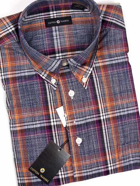 #222596. 2XL TALL. DENIM Retail $  48.00 Long Sleeve Cotton by CTTON TRADERS. WOVEN LONG SLEEVE Whs A:  2
