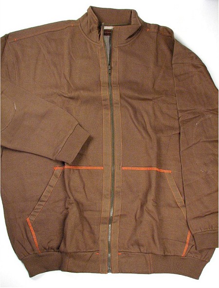 #100261. XL TALL. OLIVE Retail $  65.00 Athletic Crew by WOOD LAND TRAIL. L/S FULL ZIP FLEECE Whs A:  4