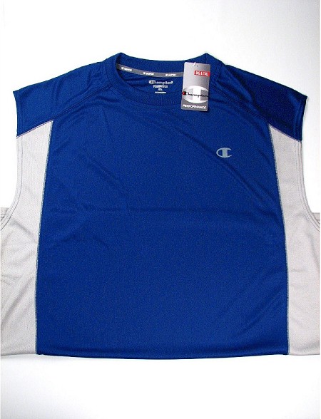 #146744. 5XL BIG. BLUE Retail $  29.00 Athletic Misc. by CHAMPION. VAPOR MUSCLE TEE Whs A:  2