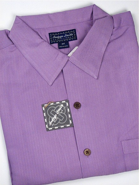 #147451. 6XL BIG. LAVENDER Retail $  69.00 Short Sleeve Tropical by INDYGO SMITH. SOLID POLY/RAYON CAMP Whs A:  1