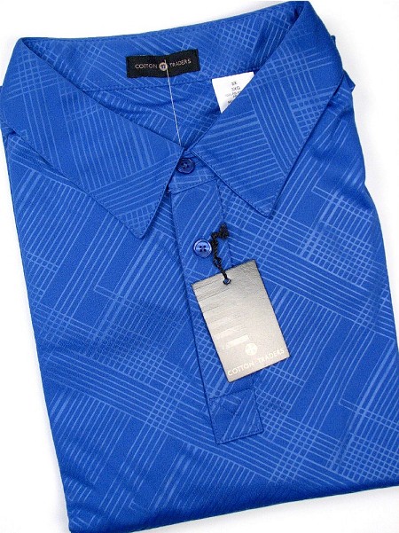 #033000. 2XL TALL. ROYAL Retail $  48.00 Short Sleeve Stay Dry by CTTON TRADERS. SS PERFORMANCE SOLID Whs A: 10