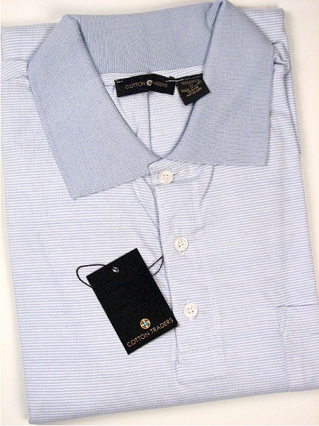 #167273. 2XL BIG. POWDER Retail $  35.00 Short Sleeve Pocket by CTTON TRADERS. SS INTERLK W POCKET Whs A:  5