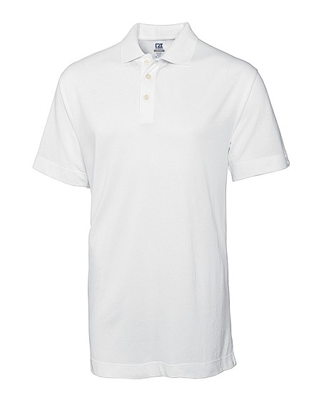 #086288. 2XL BIG. WHITE Retail $  50.00 Short Sleeve Stay Dry by CUTTER BUCK. ELLIOT BAY POLO Whs A:  2