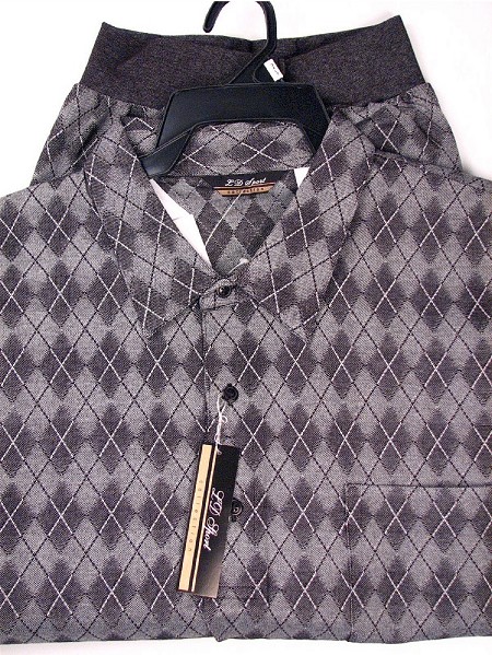 #331456. 3XL TALL. BLACK Retail $  46.00 Short Sleeve by LD SPORT. SS PIQUE DIAMOND BB Whs A:  1