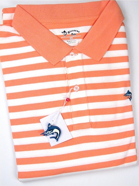 #119616. 3XL TALL. MANGO Retail $  55.00 Short Sleeve by BISCAYNE BAY. SS STRIPE W SPANDEX Whs A:  2