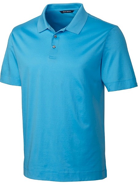 #197384. 2XL BIG. BLUE Retail $ 120.00 Short Sleeve Luxury by CUTTER BUCK. WARRICK LUXURY SOLID Whs A:  1