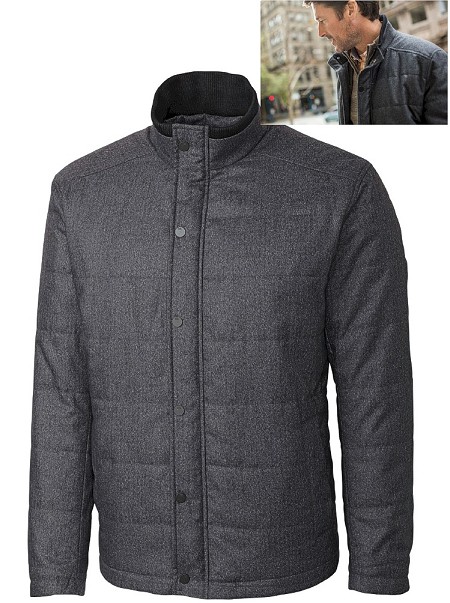 #247234. 2XL BIG. GREY Retail $ 395.00 Outerwear by CUTTER BUCK. VAUGHN JACKET Whs A:  1