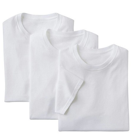 #100113. 3XL BIG. WHITE Retail $  36.00 Underwear Tee Shirts by HANES. 3-PK CLASSIC CREW TEE Whs A:  3