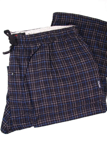 #287548. 2XL TALL. BLACK Retail $  29.00 Flannel Loungepants by HANES. FLANNEL PANT Whs A: 14