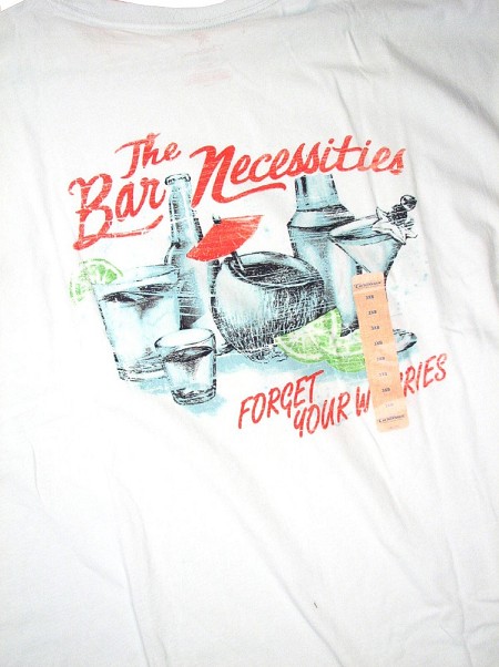 #297088. 3XL BIG. MINT Retail $  35.00 Short Slv Graphic Tee by CARIBBEAN. BAR NECESSITIES Whs A:  1