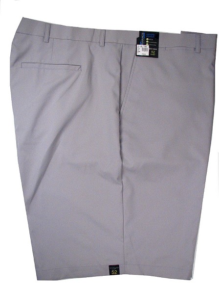 #172017. 52 . GREY Retail $  58.00 Shorts by ROUNDTREE YORK. STRETCH FLAT FRONT Whs A:  4