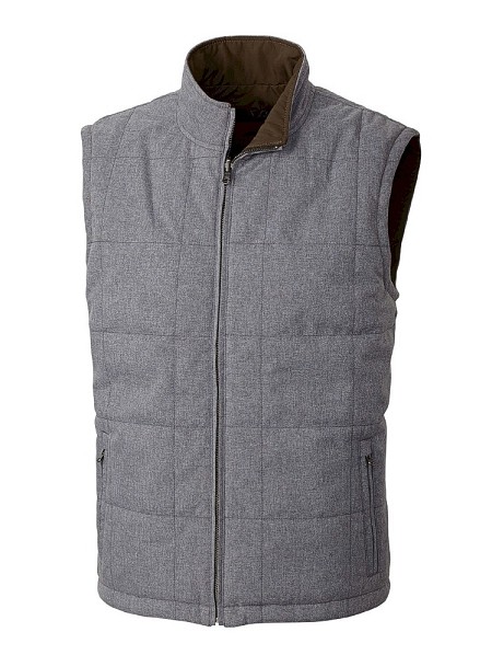 #288781. 2XL TALL. HT GREY Retail $ 198.00 Outerwear by CUTTER BUCK. REVERISBLE VEST Whs A:  2