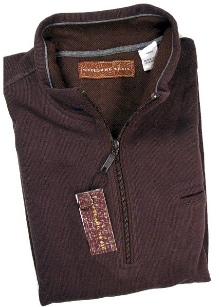 #165804. 4XL BIG. BROWN Retail $  59.00 Long Sleeve by WOOD LAND TRAIL. LONG SLV FLATBACK RIB Whs A:  1