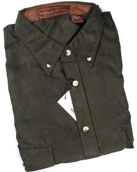 #070410. 2XL BIG. FOREST Retail $  45.00 Long Sleeve Flannel by WOOD LAND TRAIL. LNGSLV SUPER SUEDE BD Whs A:  3