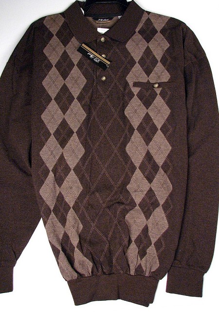 #318273. 3XL TALL. BROWN Retail $  49.00 Long Sleeve by LD SPORT. LONGSLV BAND BOTTOM