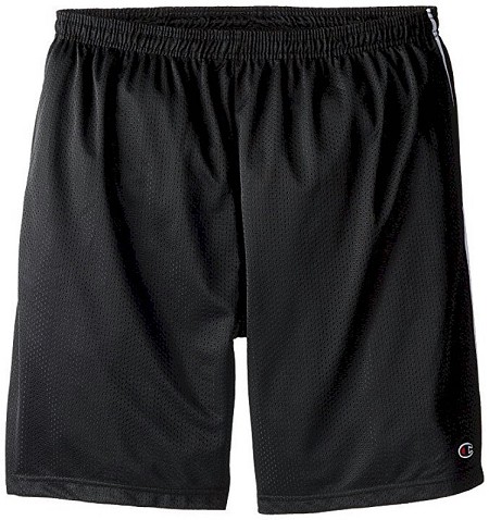 #206457. 3XL BIG. BLACK Retail $  28.00 Dri Power Shorts by CHAMPION. SOLID MESH SHORT Whs B:  1 Whs A:  4