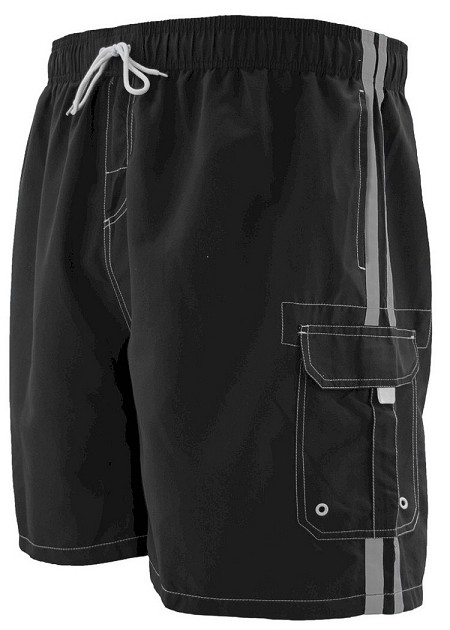 #000756. 6XL BIG. BLACK CARGO SWIM TRUNK Swim Wear by RICKS CAFE. Whs A:  3