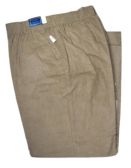 #004622. XL BIG. TAN Retail $  55.00 Cotton Casual Pants by LD SPORT. FULL ELASTIC CORDUROY