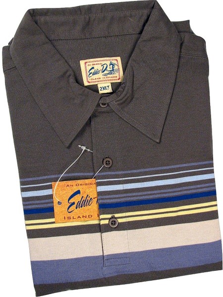 #352844. 3XL TALL. OLIVE Retail $  59.50 Short Sleeve by EDDIE D. JERSEY KNIT STRIPE